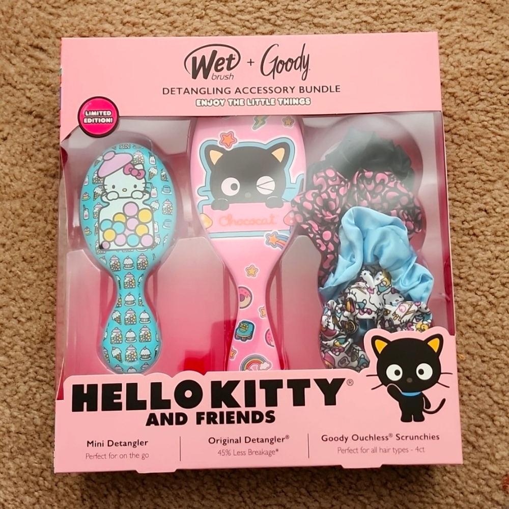 Wet brush+ goody hair brush set